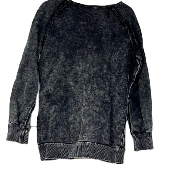 Analogy by lil legs girls sz 6y marbled gray long sleeve lightweight sweatshirt - Picture 2 of 5